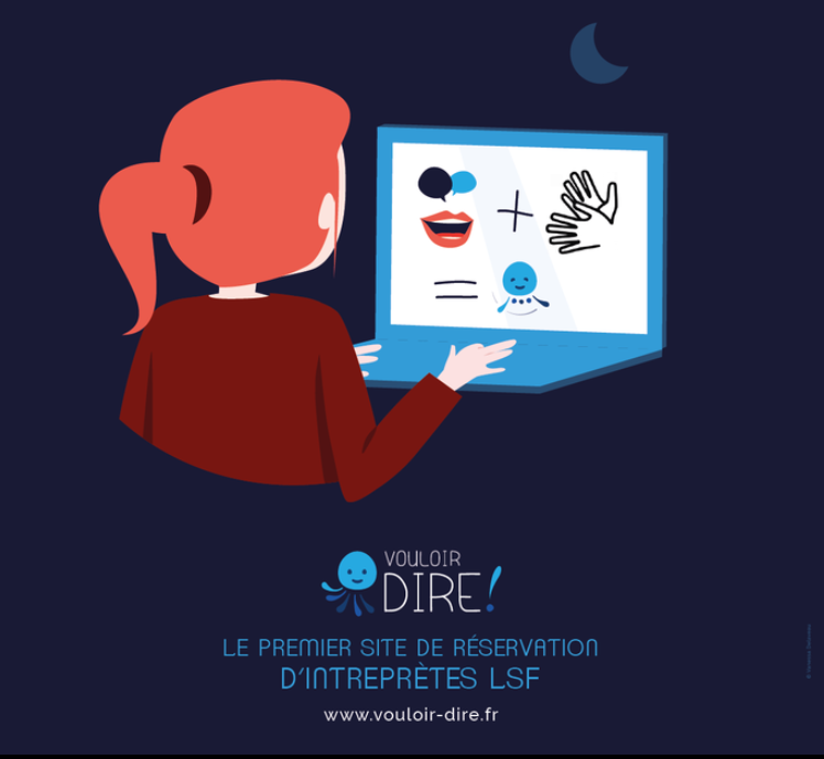 Vouloir Dire, le premier site de réservation d'interprètes LSF.